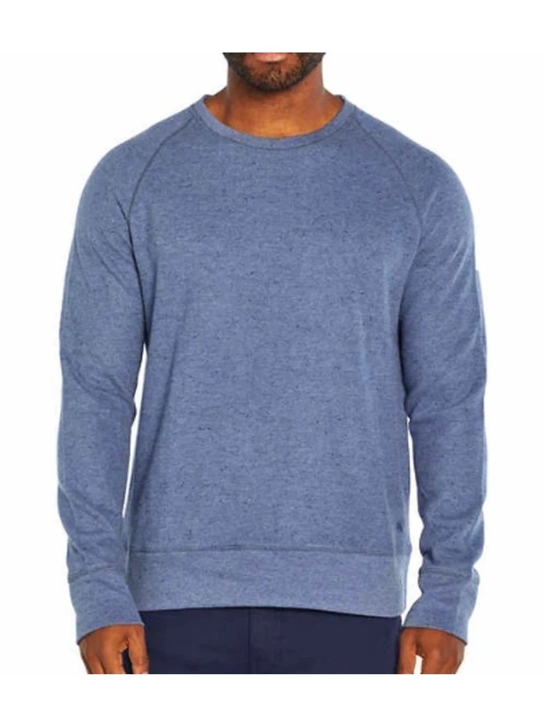 Banana Republic Men's Xl Blue Crew Pullover Sweatshirt Cotton Blend F1058